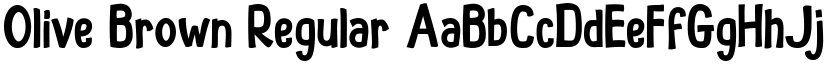 Olive Brown Regular font