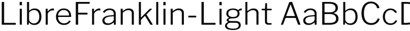 LibreFranklin-Light font