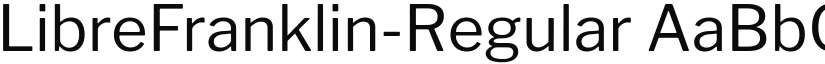LibreFranklin-Regular font