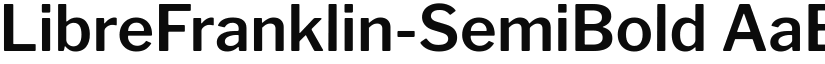 LibreFranklin-SemiBold font