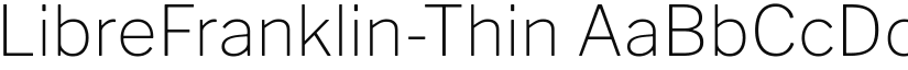 LibreFranklin-Thin font