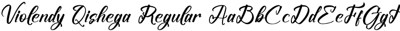 Violendy Qishega Regular font