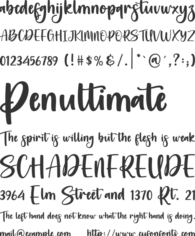 Castillem font preview