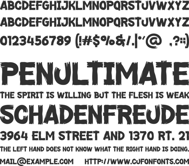 Trick Or Dead font preview