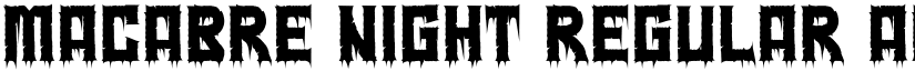 Macabre Night Regular font