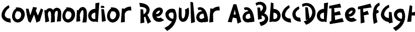 Cowmondior font download