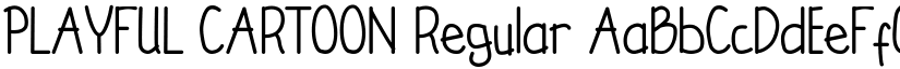 PLAYFUL CARTOON Regular font