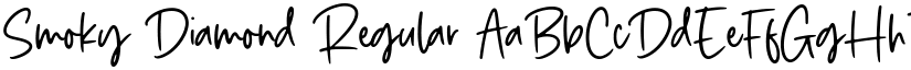 Smoky Diamond Regular font