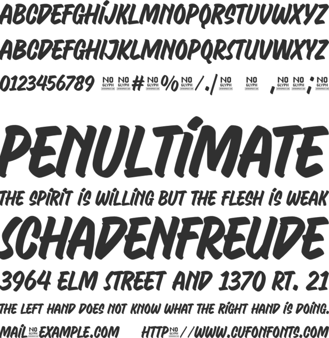Signature Creation font preview