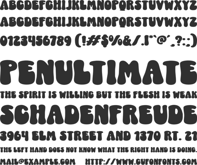Cinema Groovy font preview