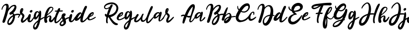 Brightside Regular font
