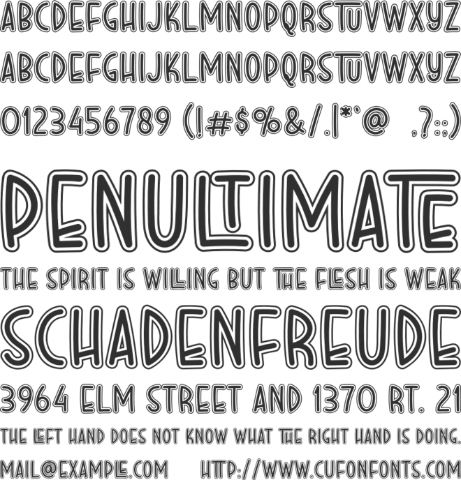 Better Ground Line font preview