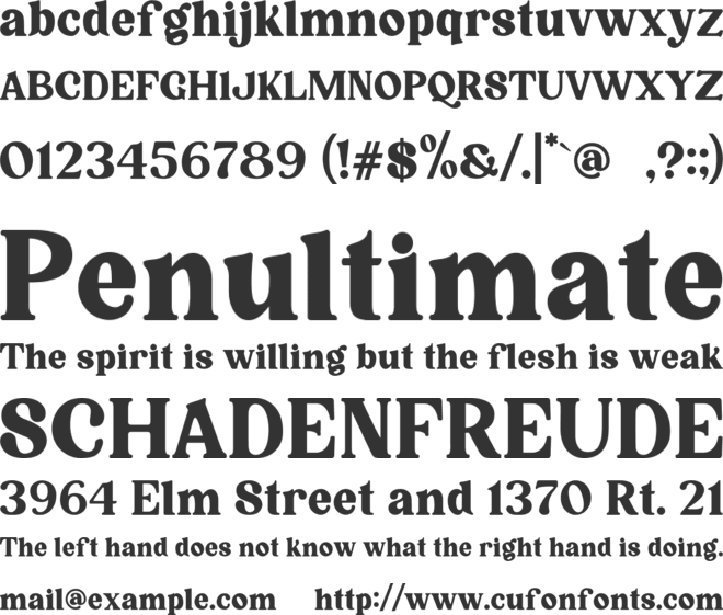 Laurasia font preview