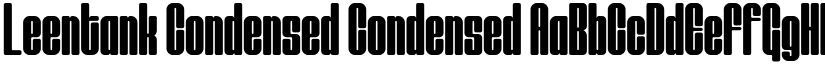 Leentank Condensed Condensed font
