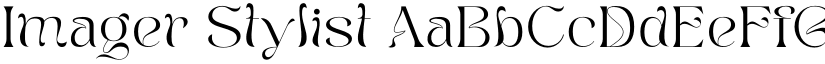 Imager Stylist font