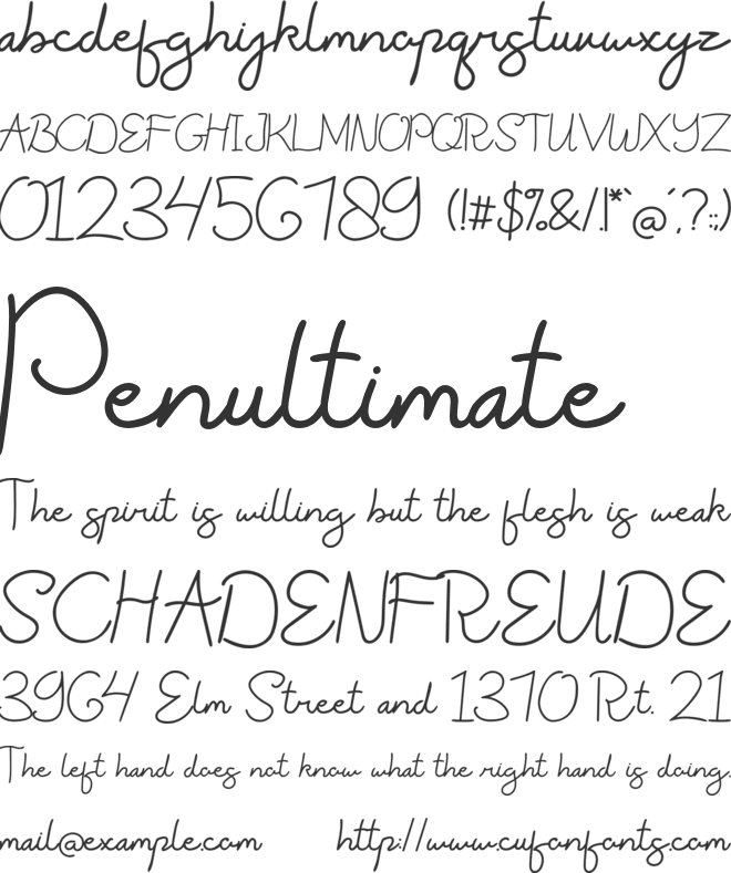 Renatta font preview