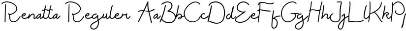 Renatta Reguler font