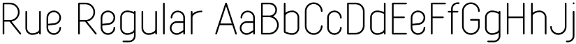 Rue Regular font