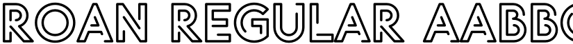 Roan Regular font