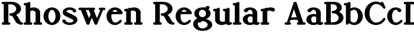 Rhoswen Regular font