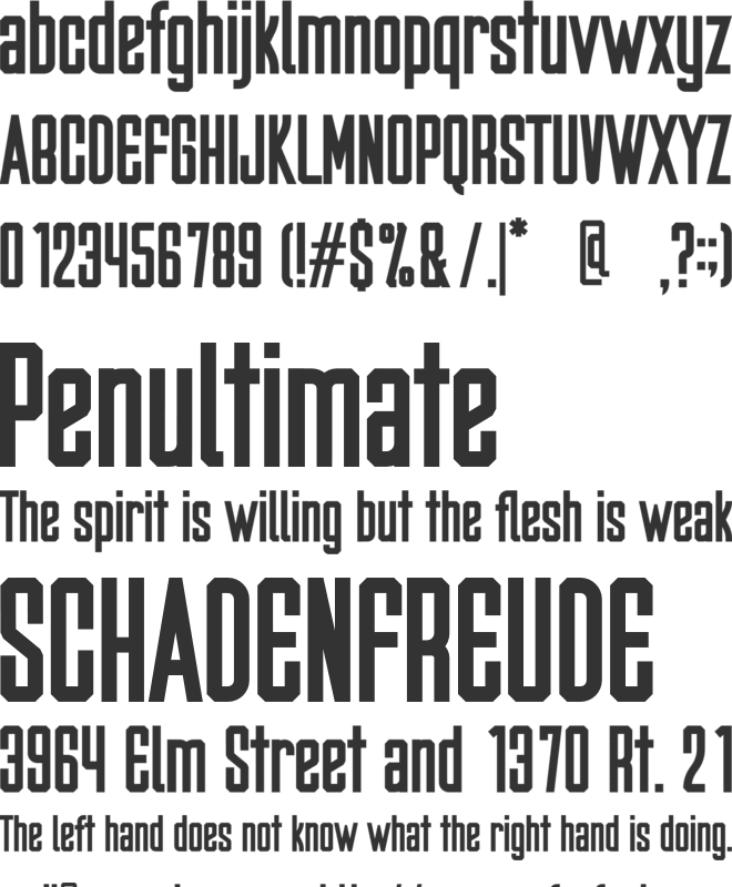 Carta Nera font preview