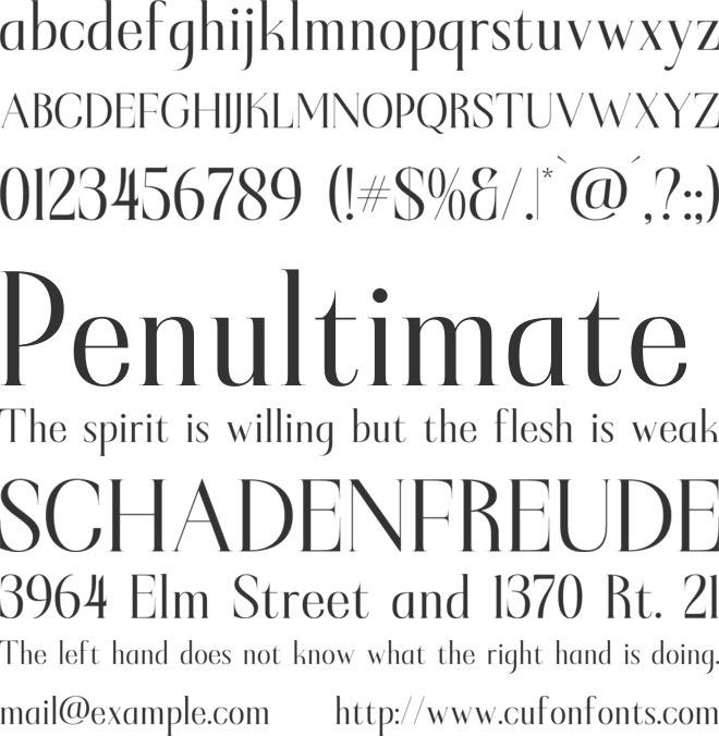 Rakelyn font preview