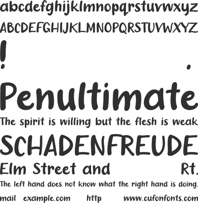 Pleasant Script font preview