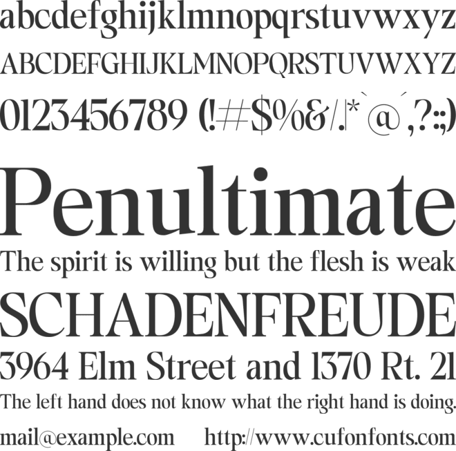 Frenstyle font preview