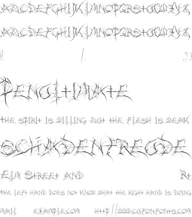 Intradistaff font preview