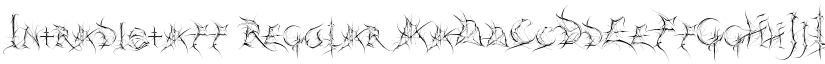 Intradistaff Regular font