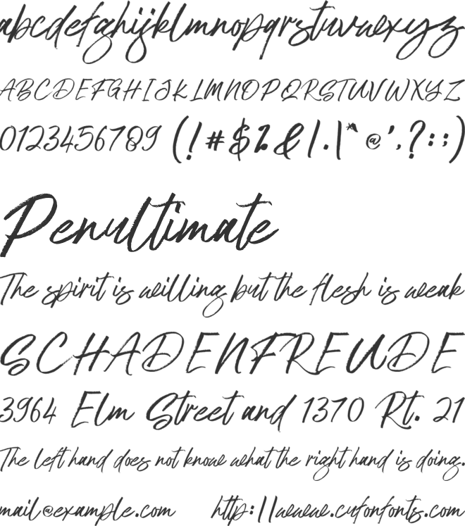 Antreg Slapoy font preview