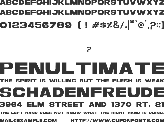 HINOBIE font preview