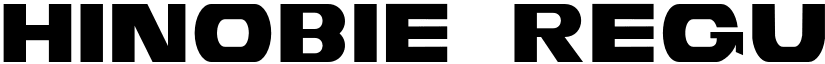 HINOBIE Regular font