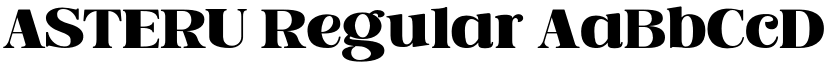 ASTERU Regular font