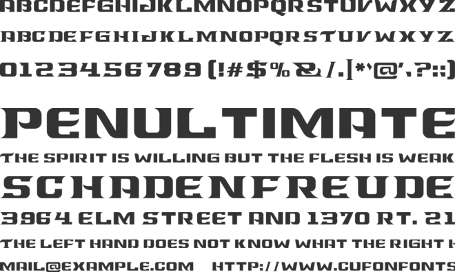 NIXED font preview