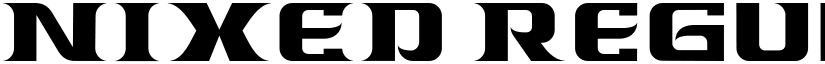 NIXED Regular font