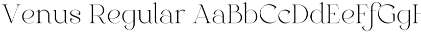 Venus Regular font