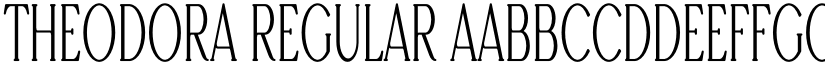 Theodora Regular font