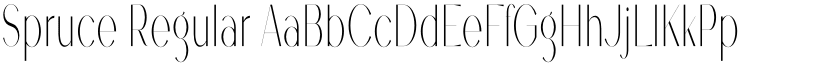 Spruce Regular font