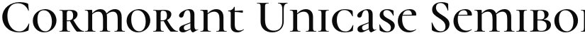 Cormorant Unicase Semibold font