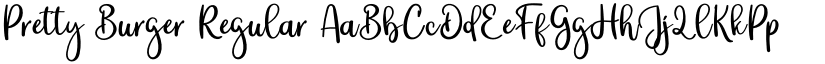 Pretty Burger Regular font