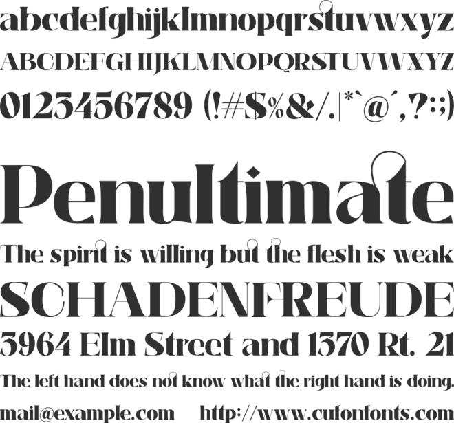 Notelia font preview