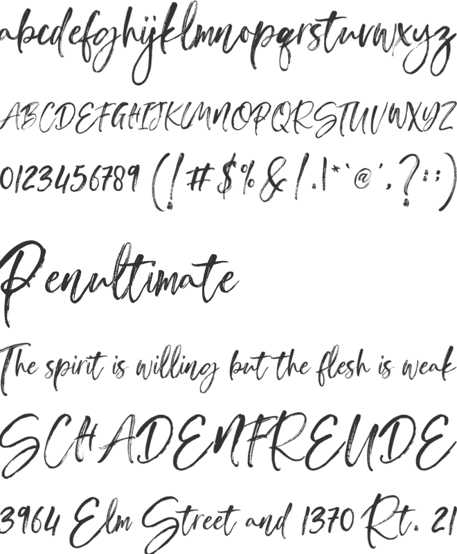 Madayuki font preview