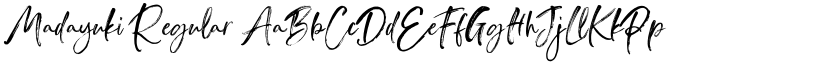 Madayuki Regular font