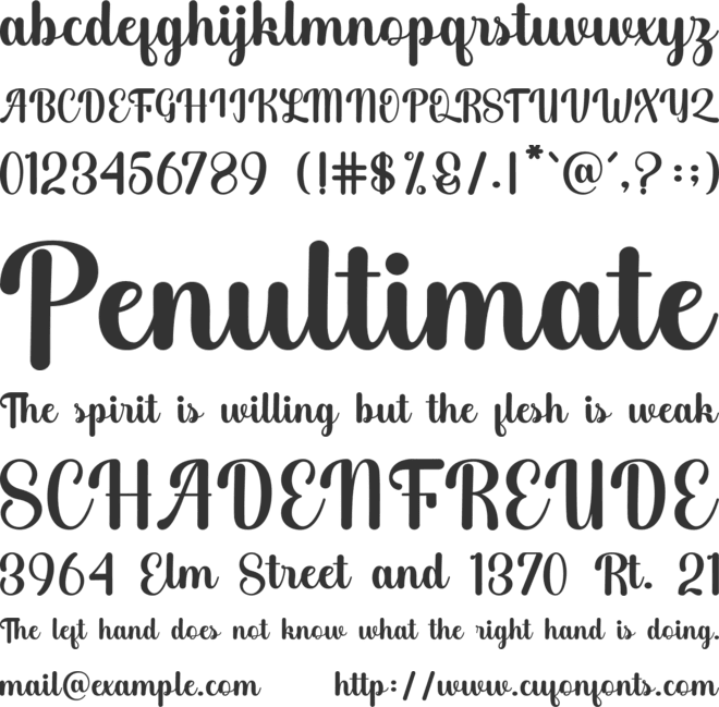 Love Future font preview