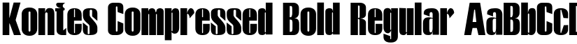Kontes Compressed Bold Regular font