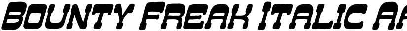 Bounty Freak Italic font