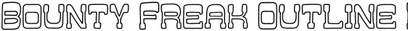 Bounty Freak Outline Regular font