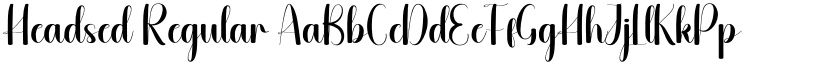 Headsed Regular font