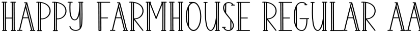Happy Farmhouse Regular font